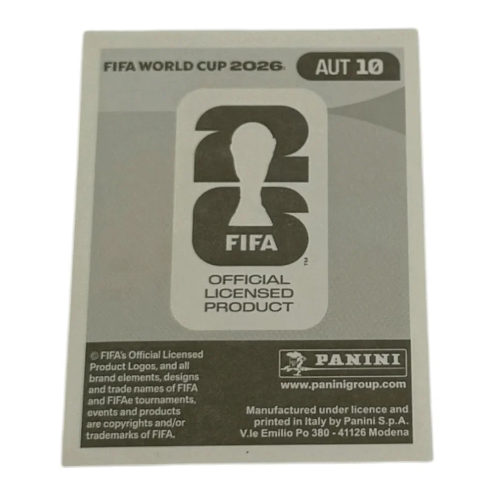 Panini FIFA World Cup 26 Xaver Schlager Austria Sticker AUT 10 RB Leipzig Soccer